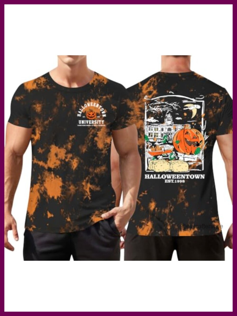Men's Halloween Graphic T-Shirt Short Sleeve Crew Neck Polyester Rayon Spandex